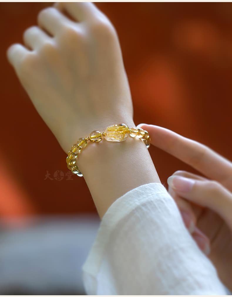 天然水晶の宝玉パワーストーンブレスレット
