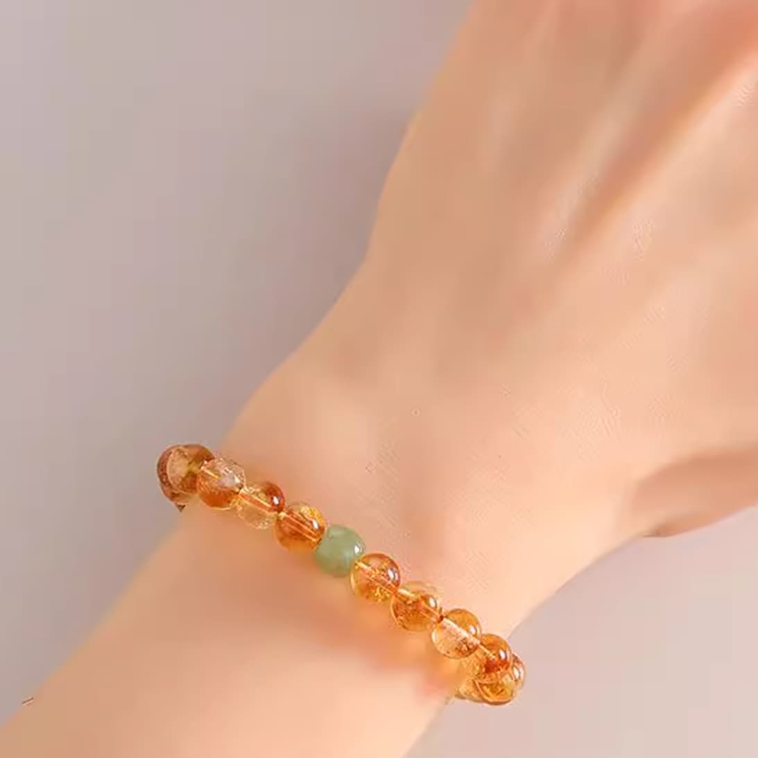 パワーストーンブレスレット 琥珀の輝き 財運上昇ブレスレット