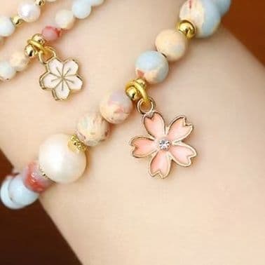 パワーストーンブレスレット 桜花の絆 縁結びブレスレット