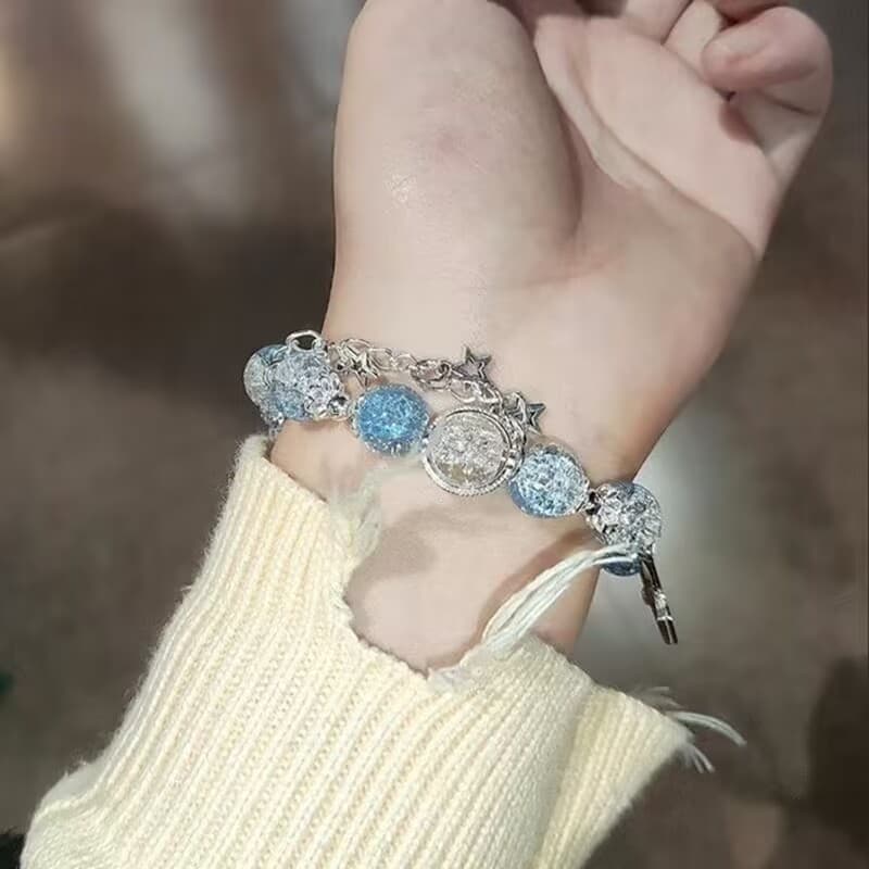パワーストーンブレスレット 星に願いを込めた心結びブレスレット