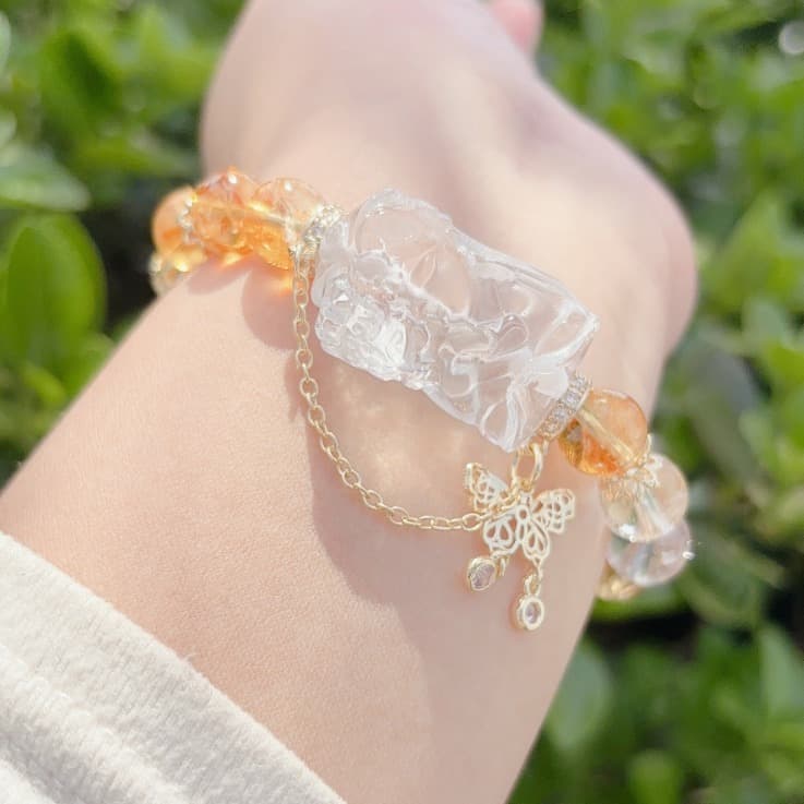 パワーストーンブレスレット 勝利を招く華麗水晶の繁栄ブレス