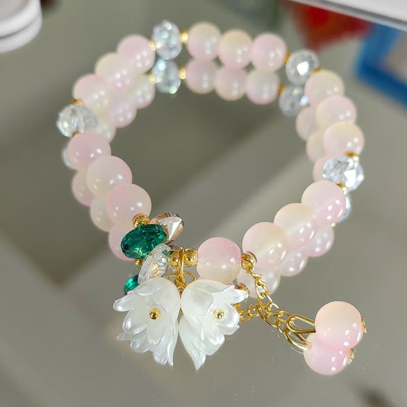 パワーストーンブレスレット 花祈りの宝石 美願成就ブレス
