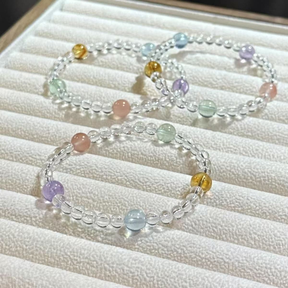 パワーストーンブレスレット 願いを叶える七色の輝き 子宝祈願ブレス