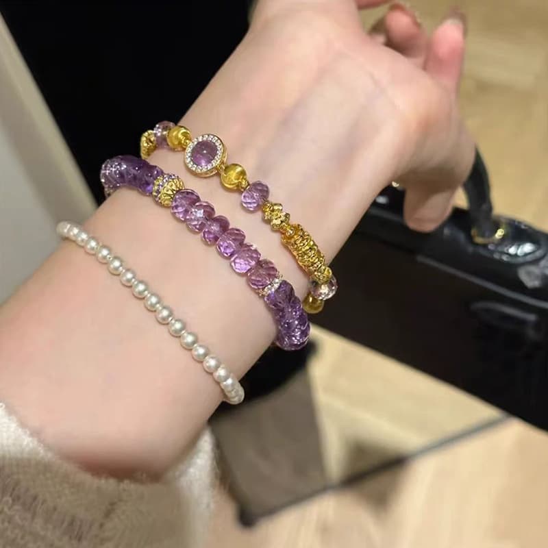 パワーストーンブレスレット 輝きと調和の幸運ブレスレット