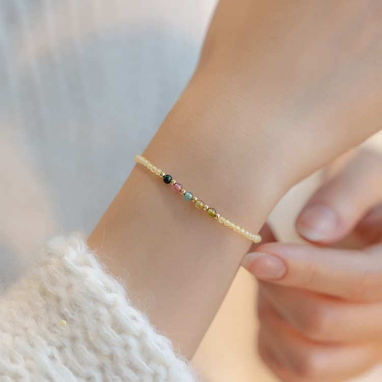 パワーストーンブレスレット 天然石の願いを叶える金運ブレスレット