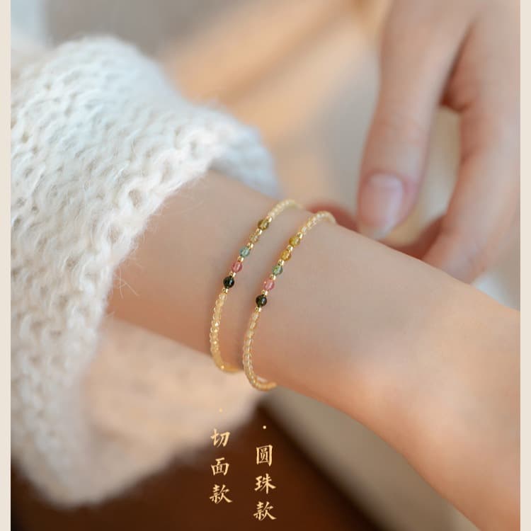 パワーストーンブレスレット 天然石の願いを叶える金運ブレスレット