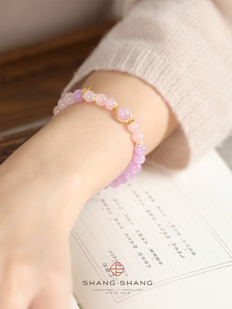 パワーストーンブレスレット 心結び 恋の光石