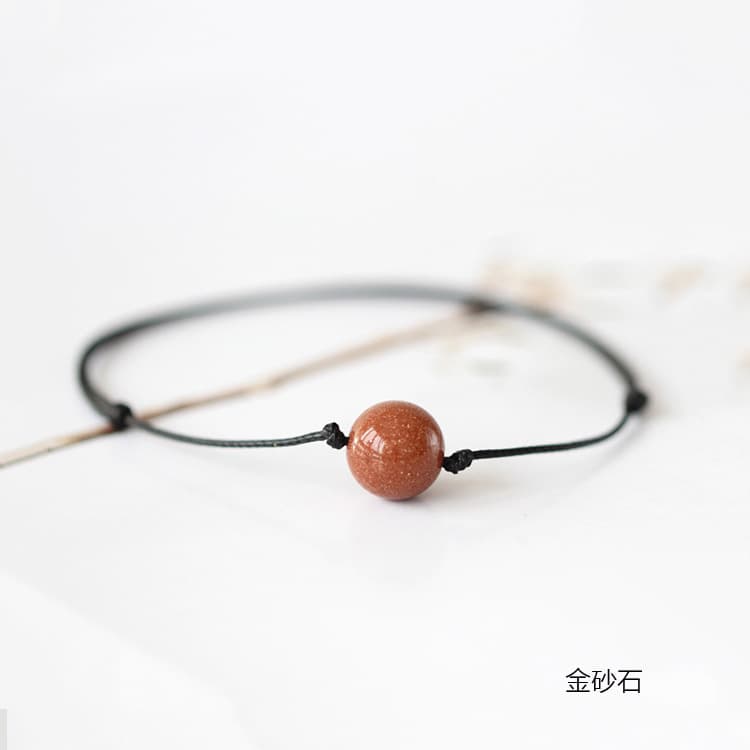 パワーストーンブレスレット ひとひら天然石の願い糸