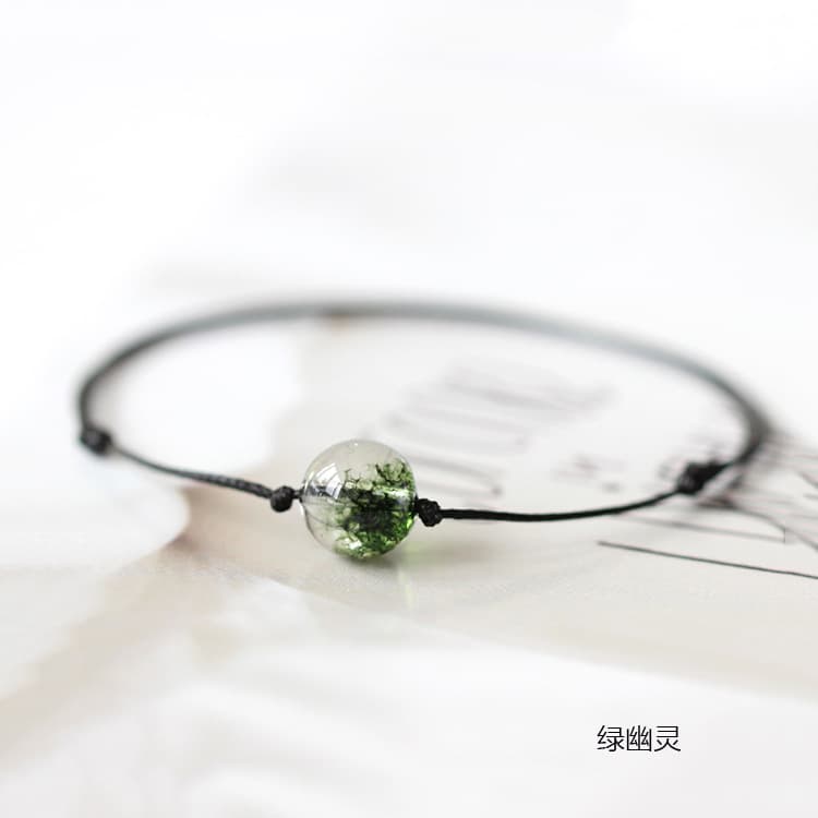 パワーストーンブレスレット ひとひら天然石の願い糸